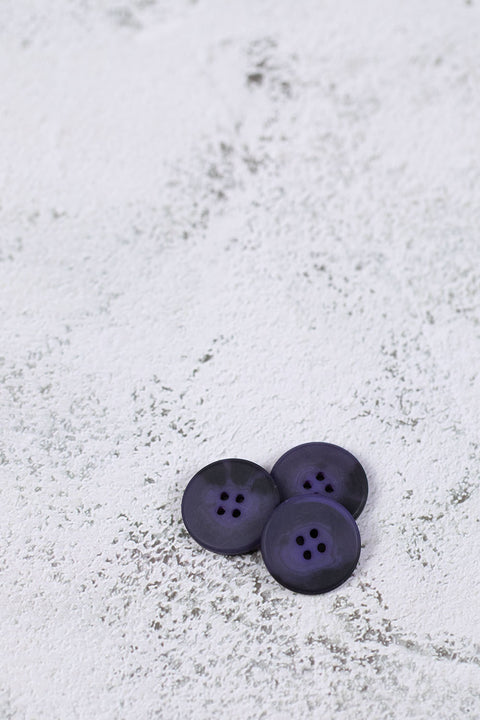 Matte Flat Mottled 4 Hole Purple