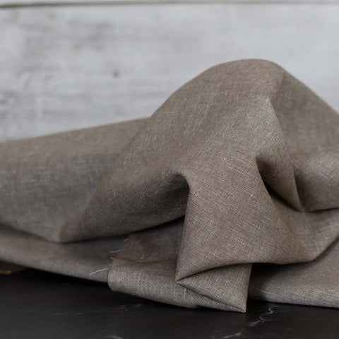 Yarn Dyed Linen/Cotton Camel