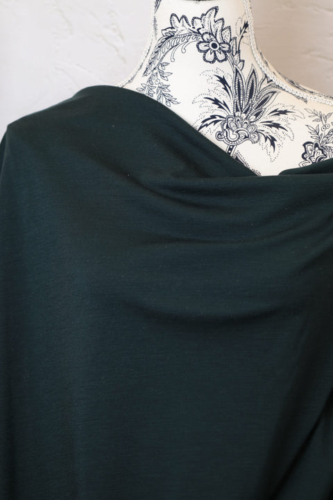 Merino Interlock Forest Green