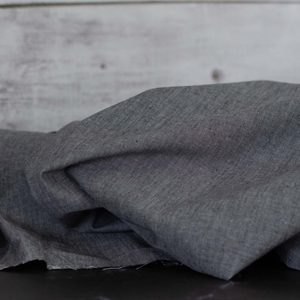 Cotton Chambray Black