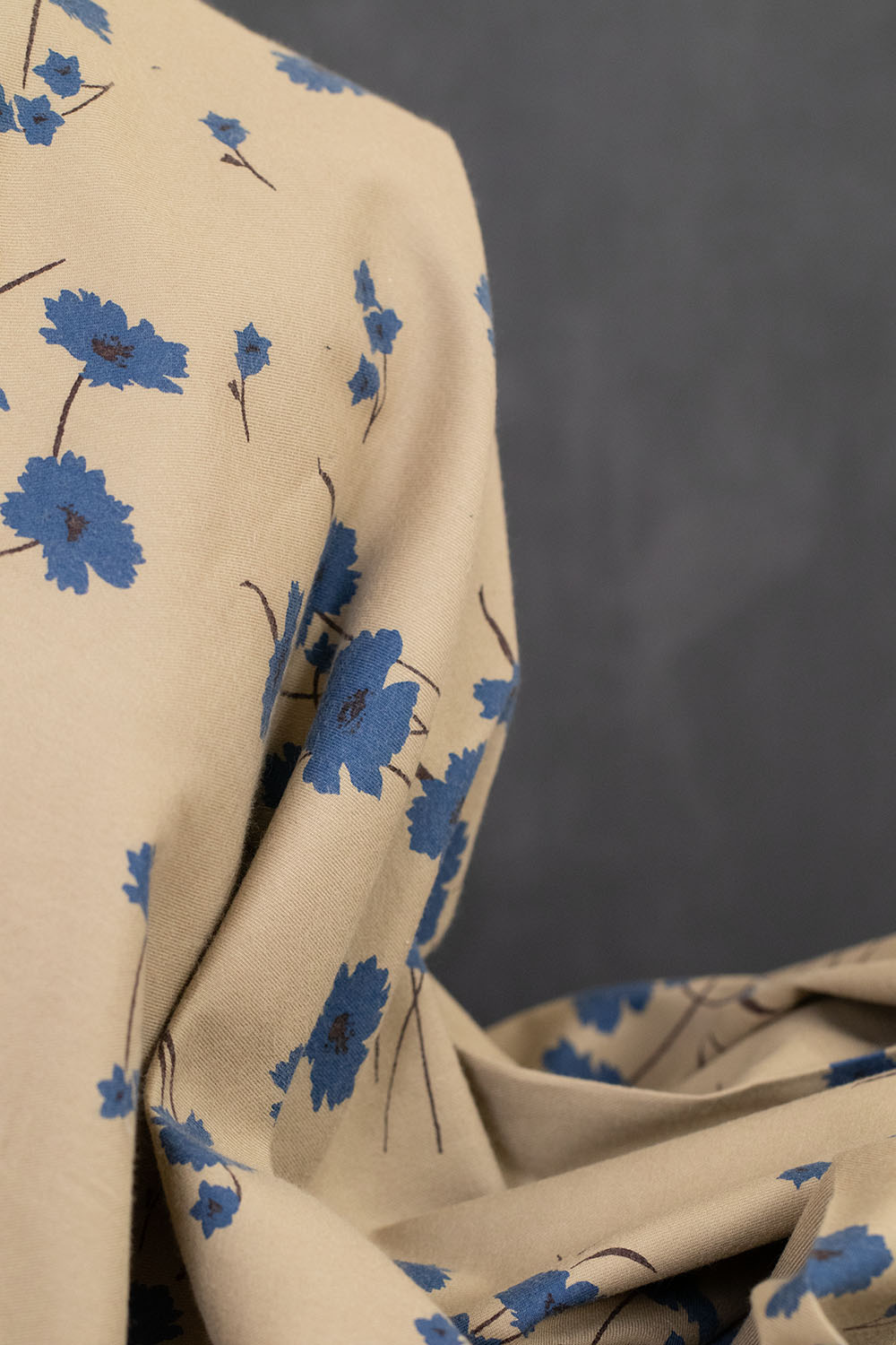 OSKikkä Printed Brushed Cotton Beige