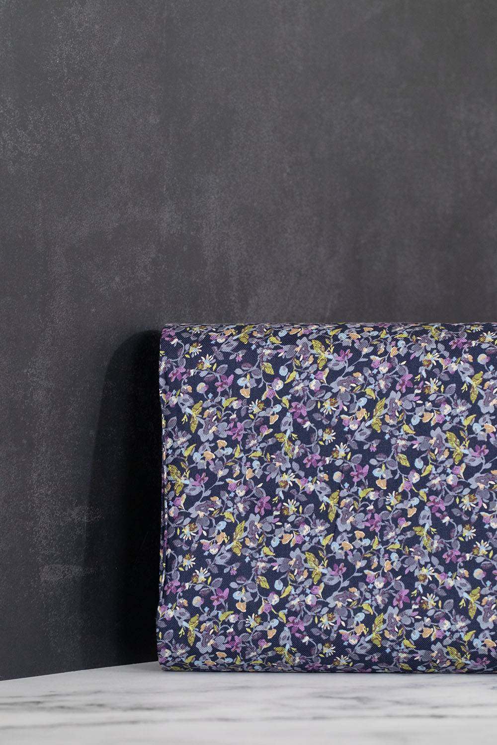 OSKikkä Printed Brushed Cotton Dark Blue