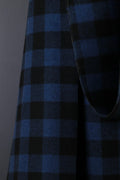 Brushed Wool Check Black/Blue