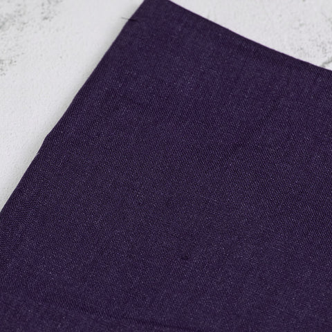 Plain-dyed Linen Purple