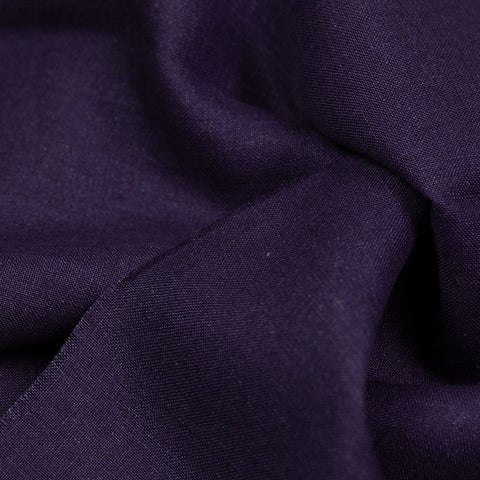 Plain-dyed Linen Purple