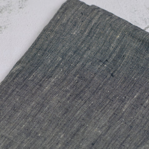 Grey Yarn Dyed Linen