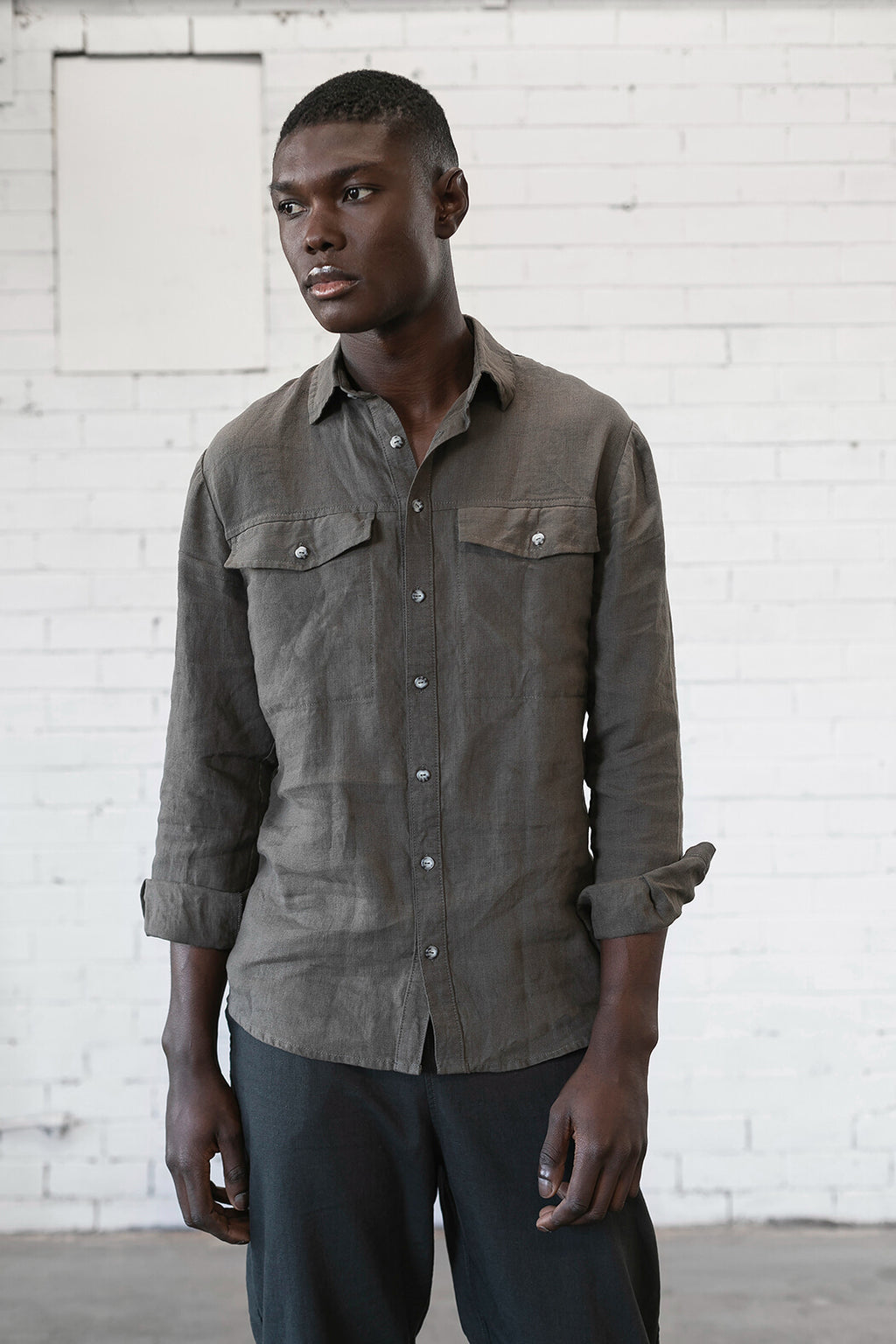 Sanders Button Up