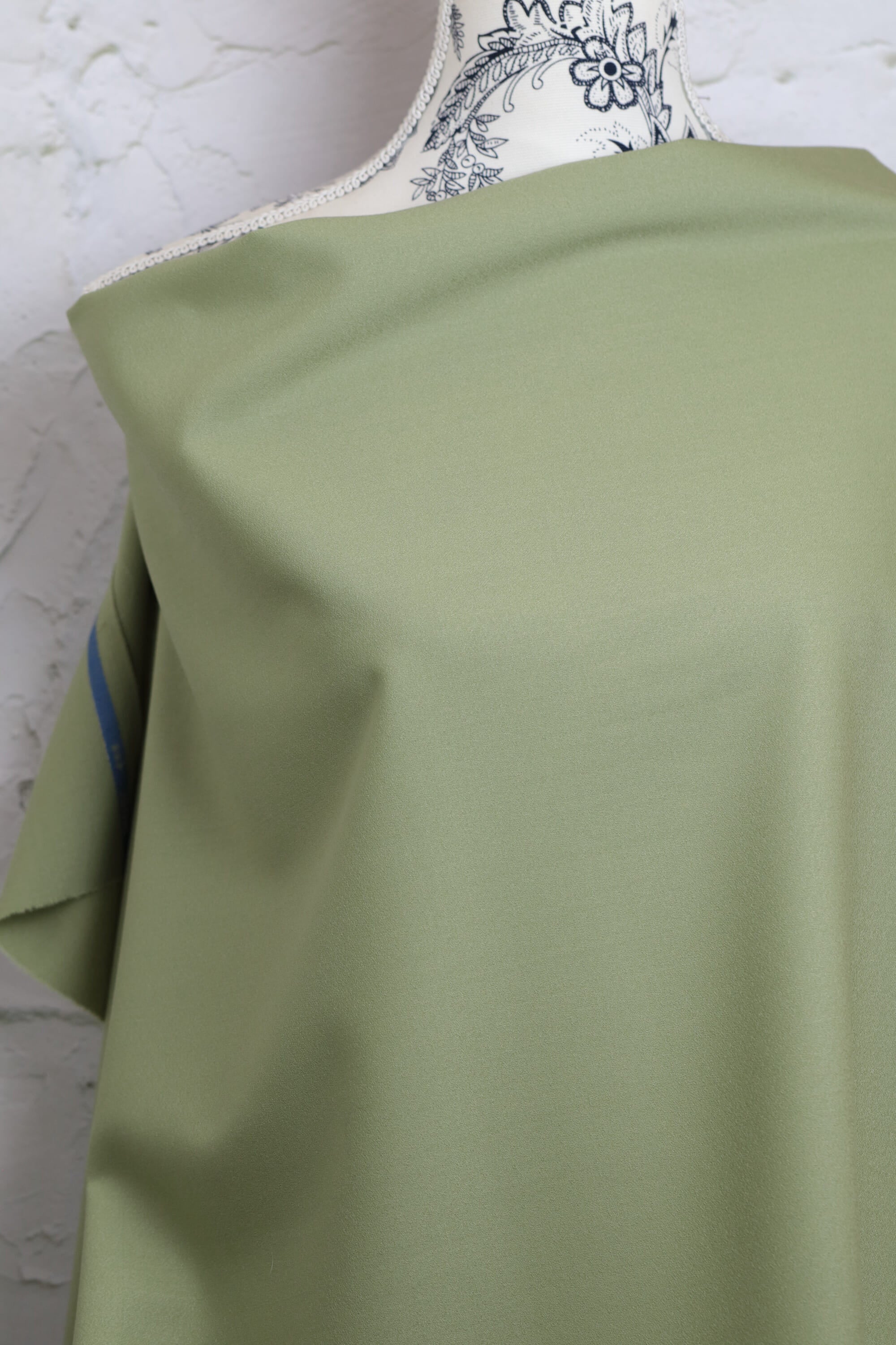 Josephine Wool Crepe Olive