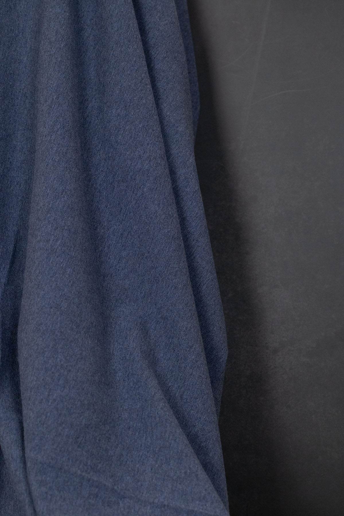 Vanessa Melange Cotton Jersey Dark Blue