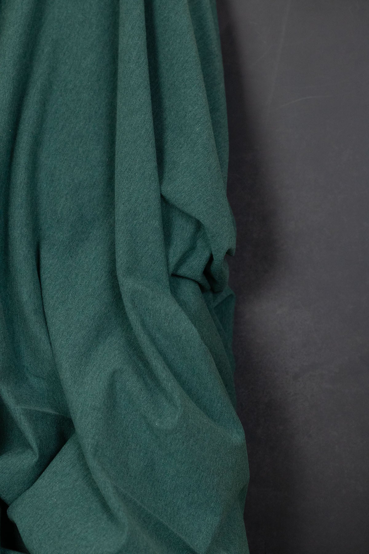 Vanessa Melange Cotton Jersey Dark Green