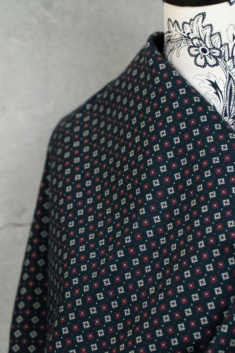 Viera Brushed Cotton Navy
