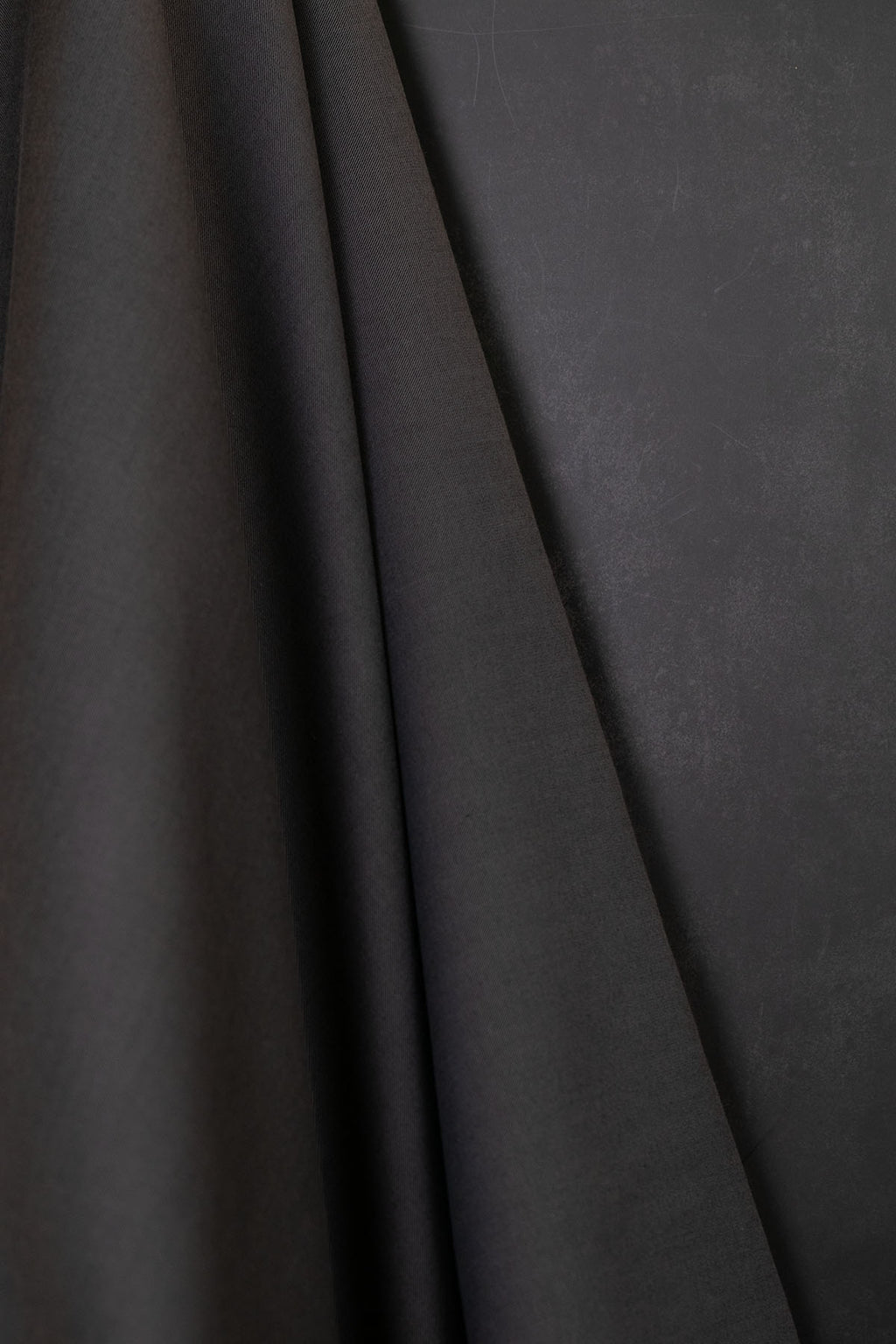 Wool/Cotton Twill Melange Blackened Pearl