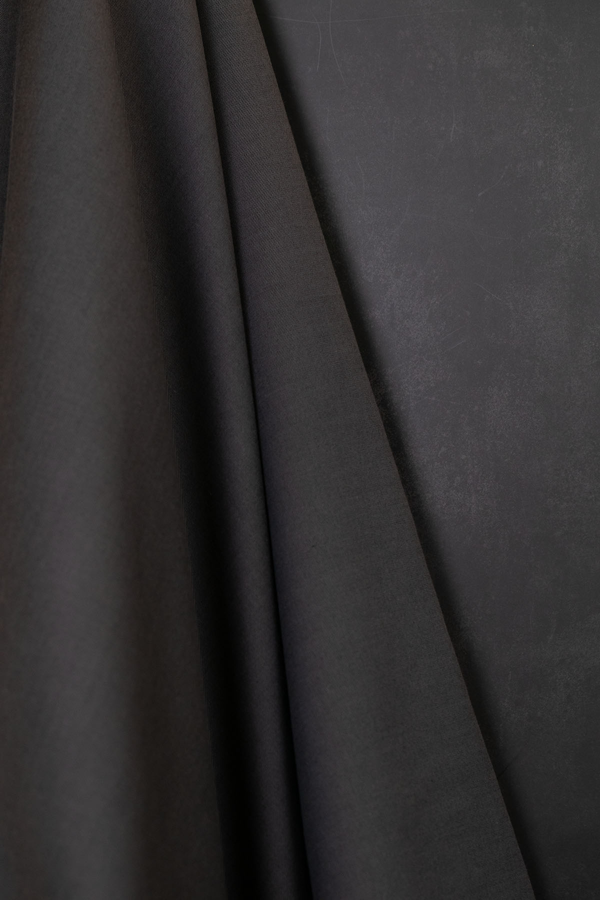 Wool/Cotton Twill Melange Blackened Pearl