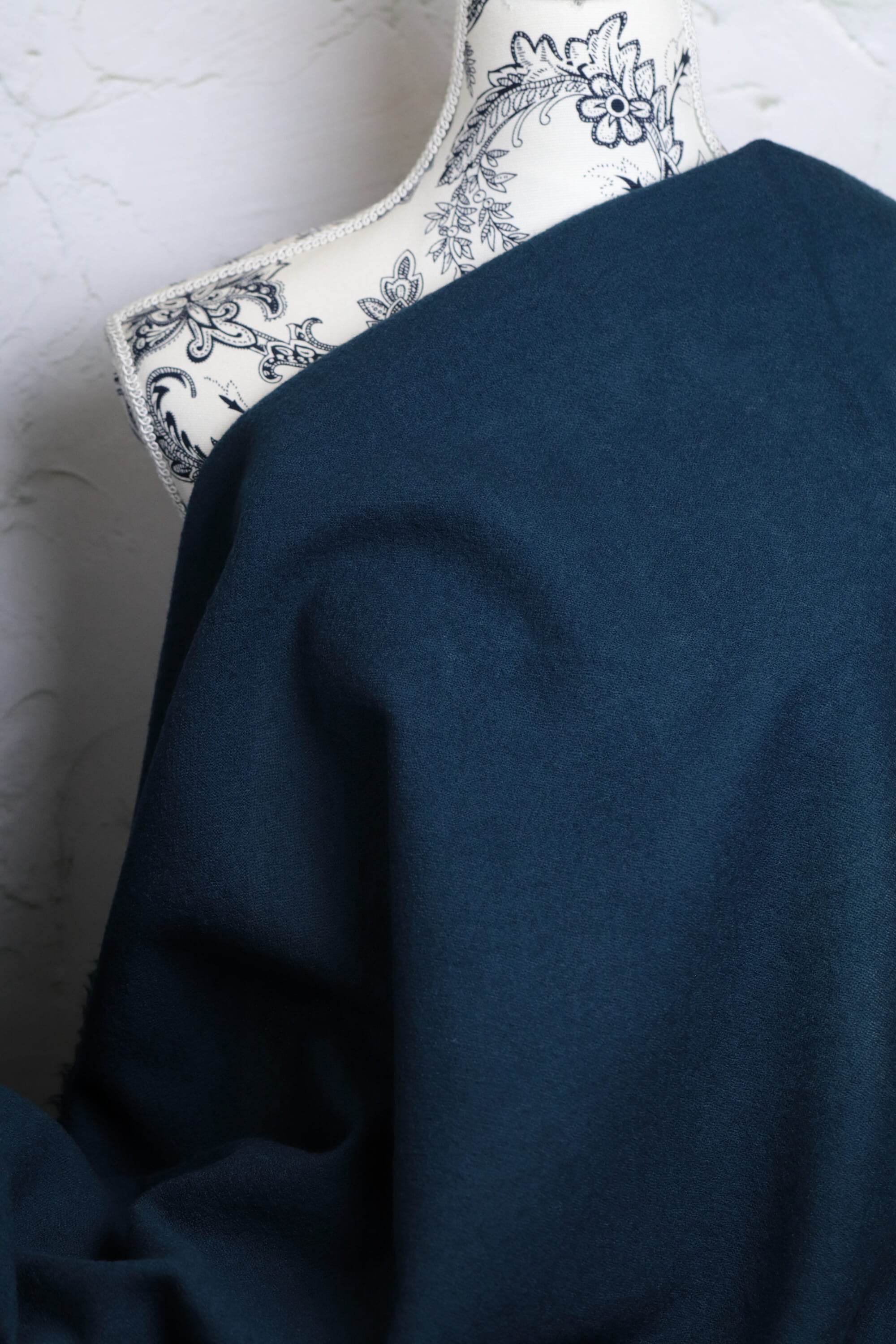 Japanese Worsted Wool Gauze Deep Sea