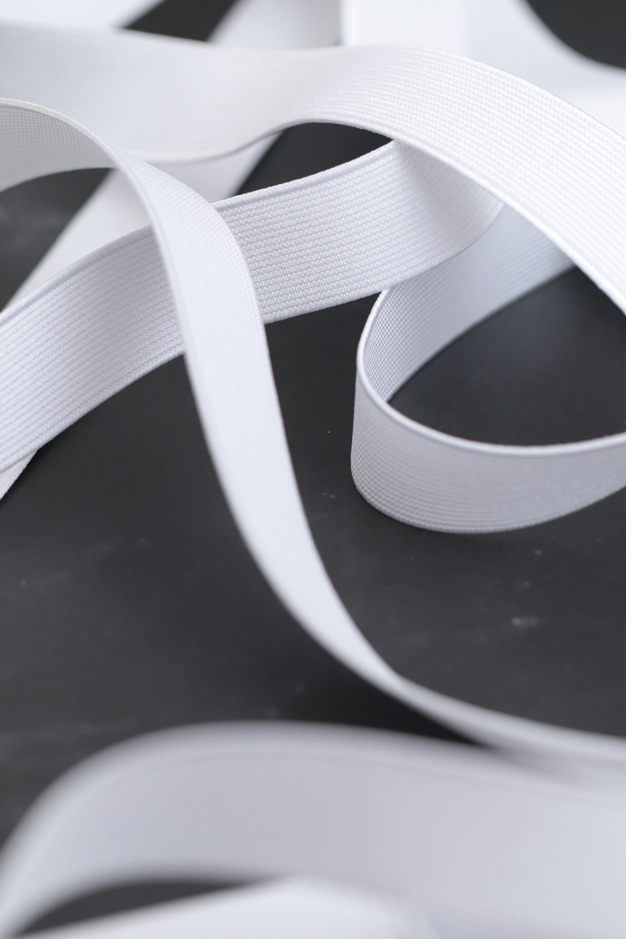 Woven Elastic White
