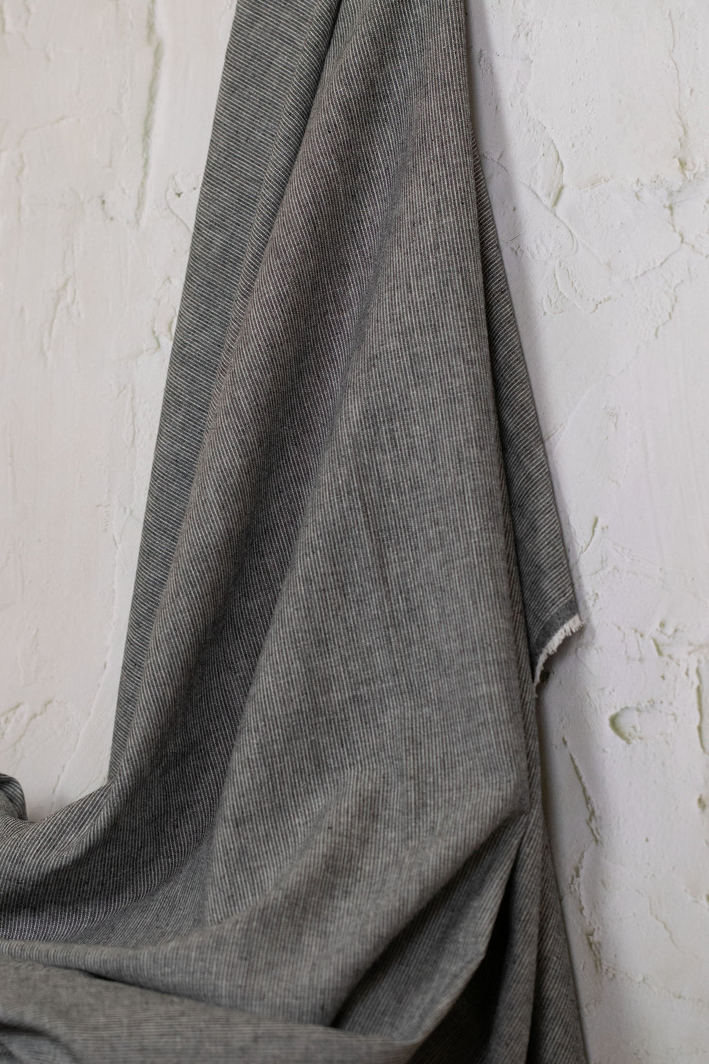 Yarn-Dyed Cotton/Linen Stripe Blue/Grey