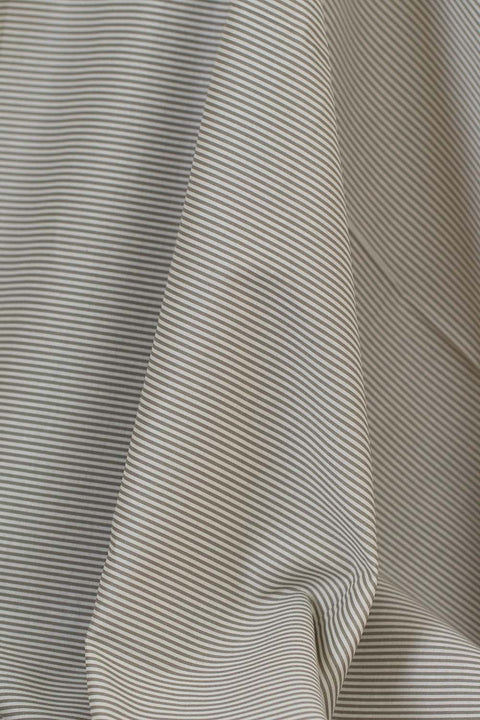 Yuwa Fine Striped Cotton Grey