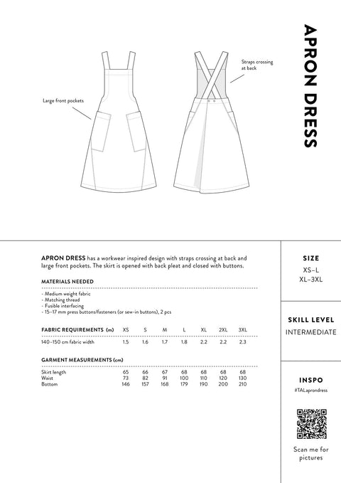 Apron Dress Pattern Information