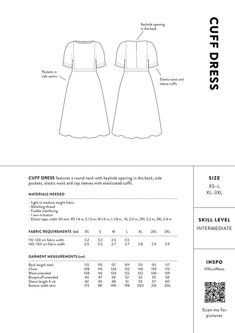 Cuff Dress sketches