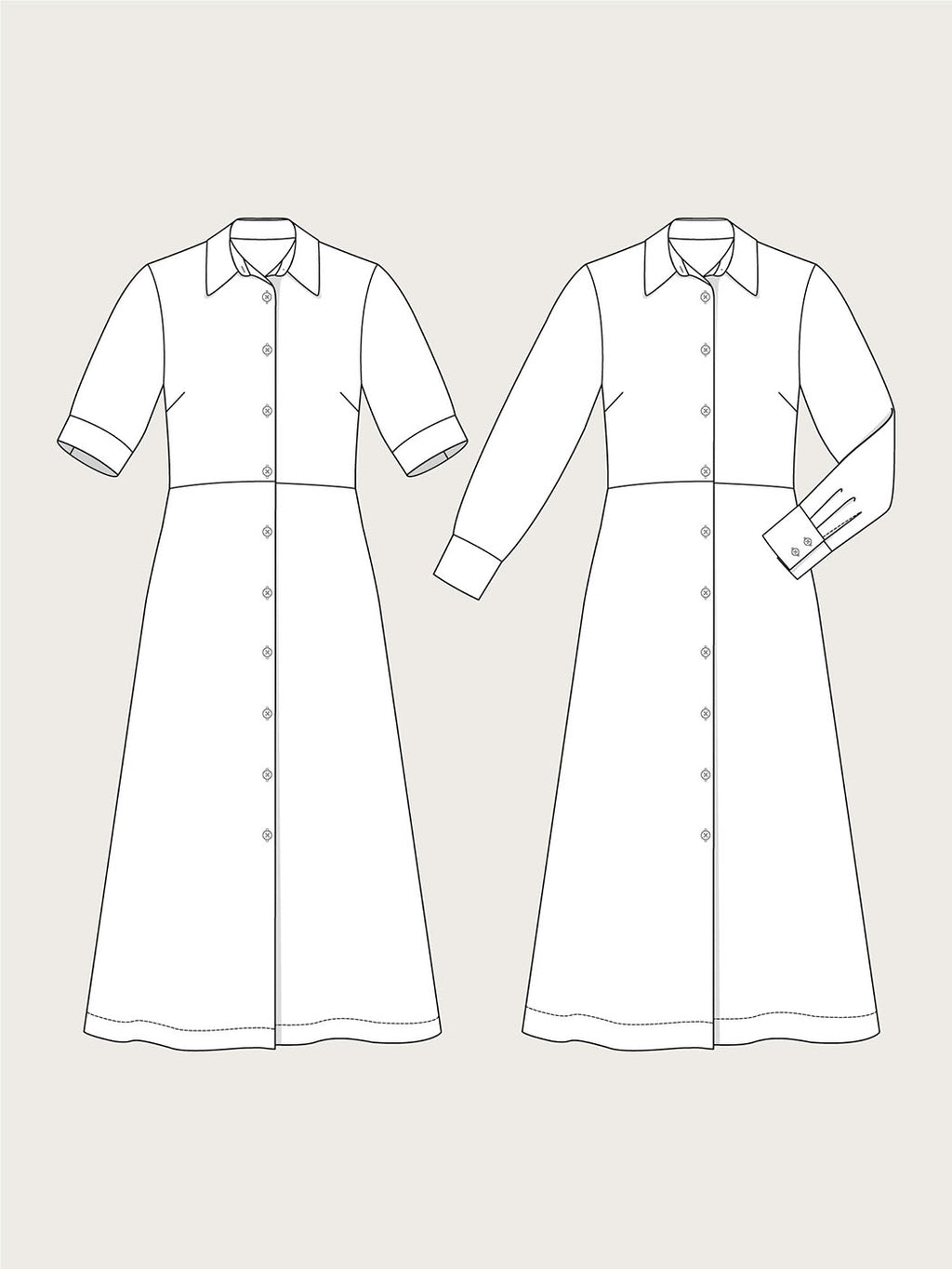 Shirt Dress sketches
