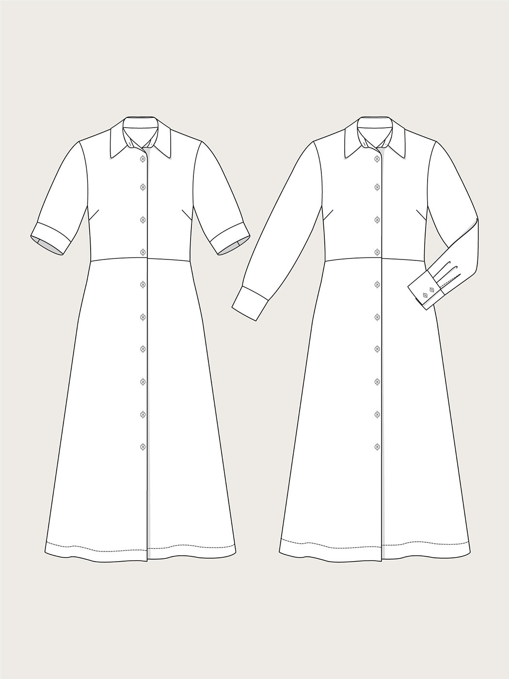 Shirt Dress sketches