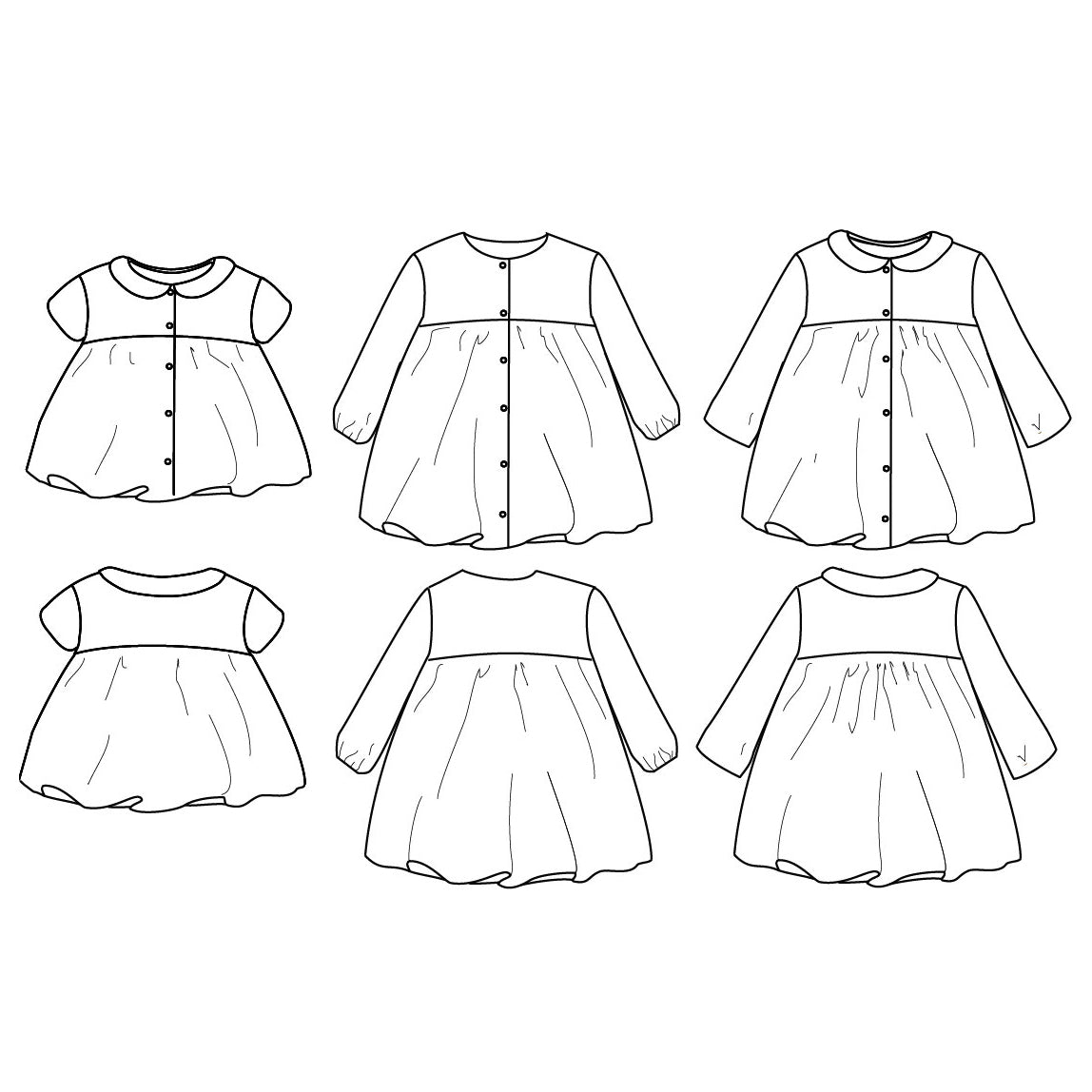 Stockholm Kids Blouse & Dress — 6M–4Y