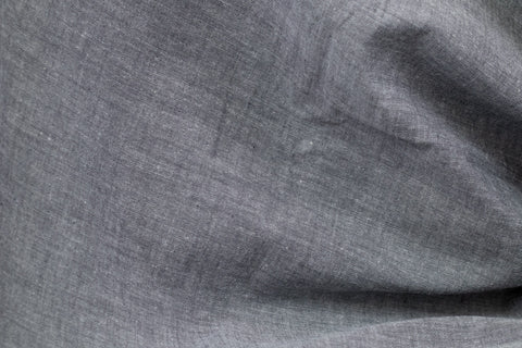 Yarn Dyed Cotton Poplin Grey -1.3mt