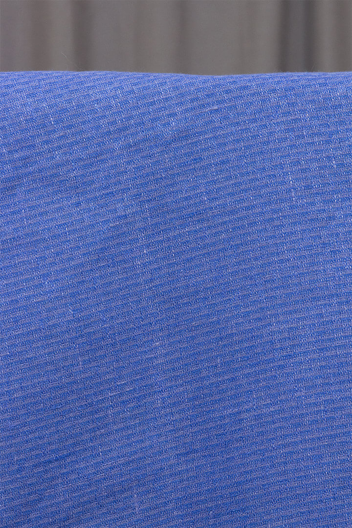 Self-Striped Linen Blue Remnant