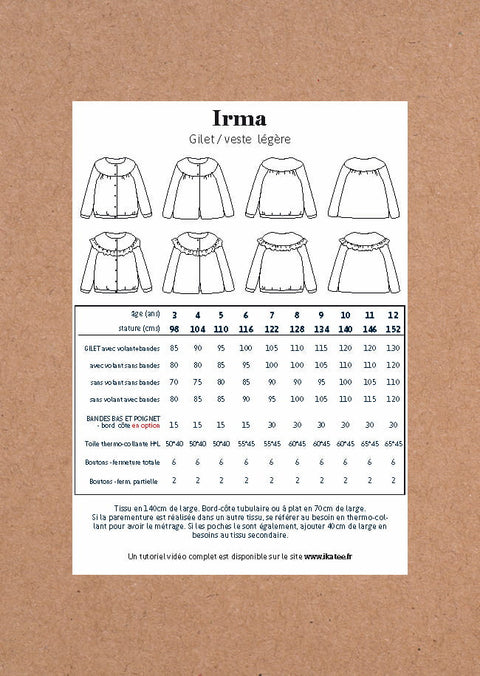 Irma Cardigan or Light Vest — 3–12Y