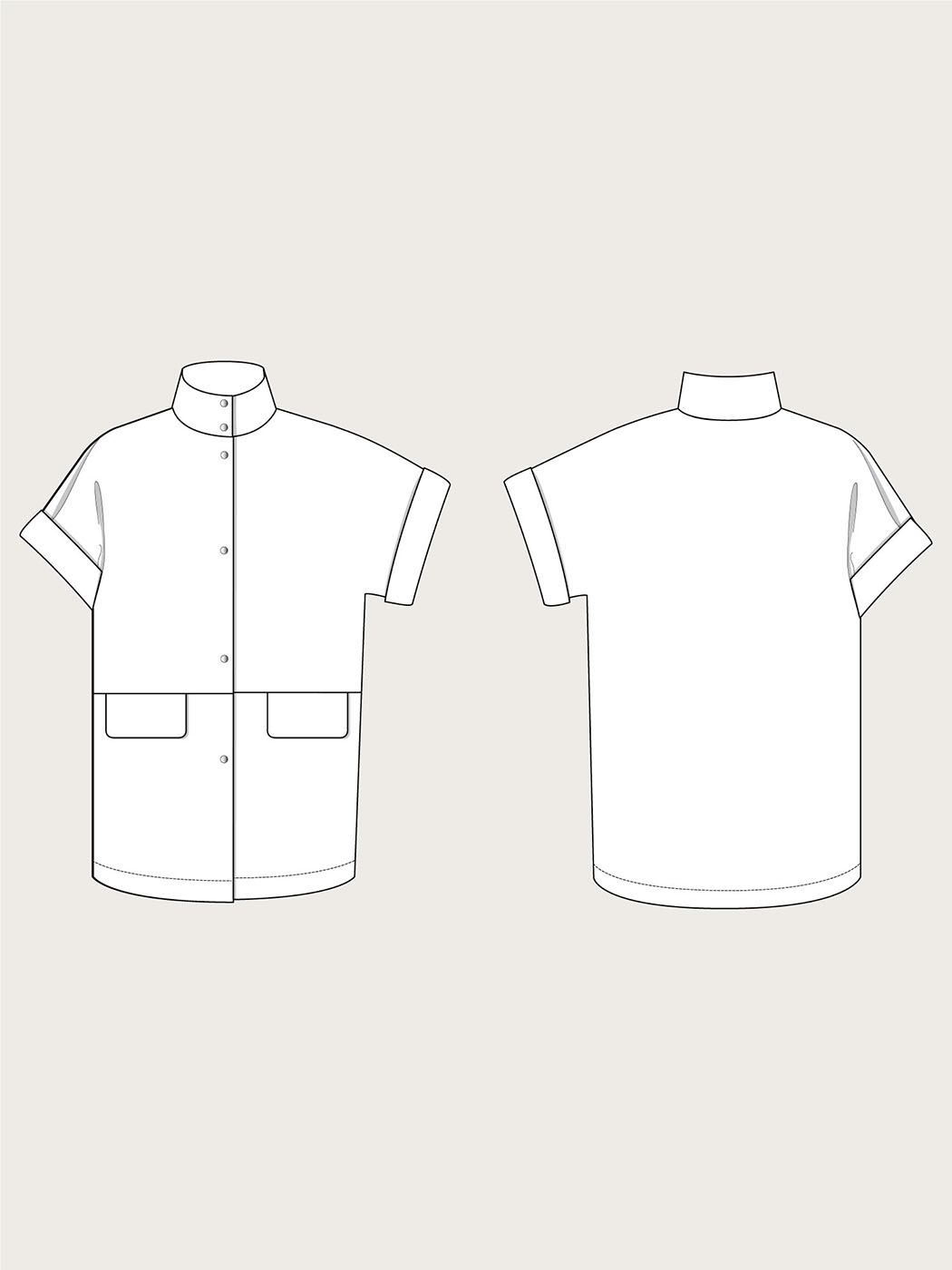Cap Sleeve Vest sketches