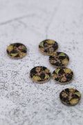 Coconut Floral 2 Hole Black