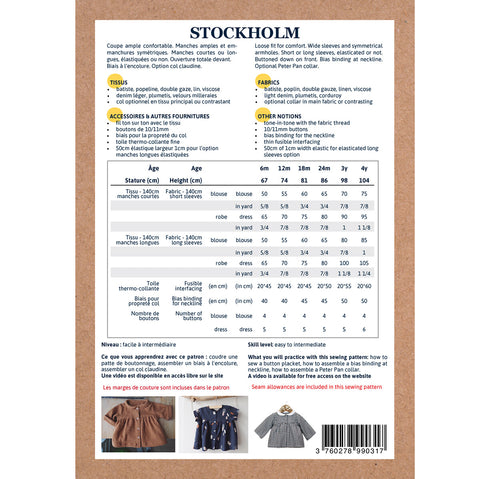 Stockholm Blouse & Dress — 6M–4Y