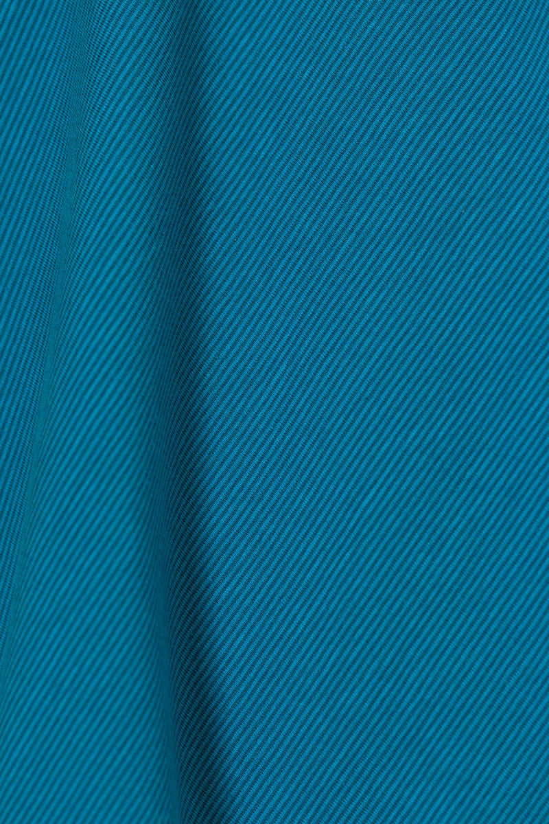 Bella Yarn Dyed Cotton Jersey Turquiose/Grey