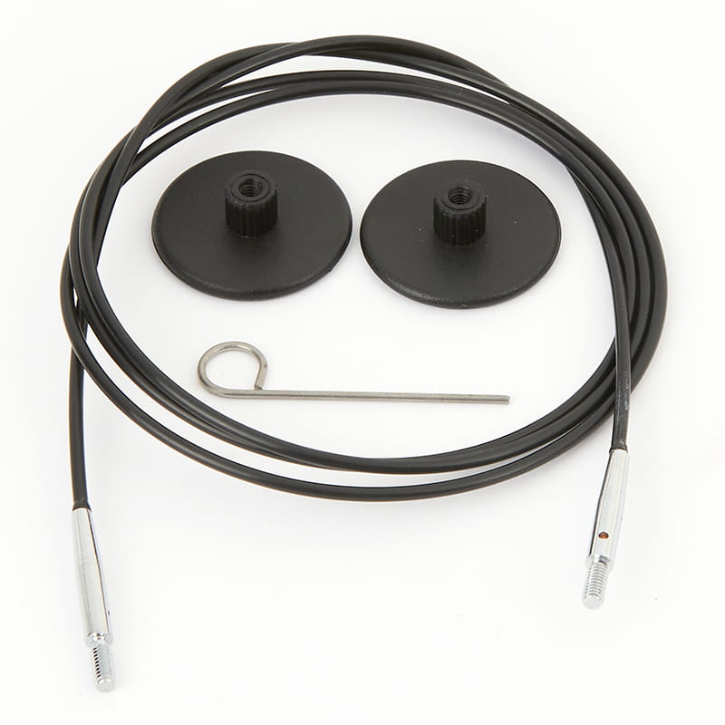 Nylon Cable Black Silver