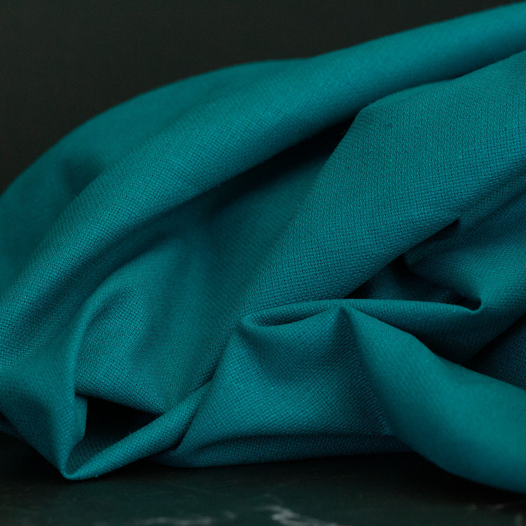 Hemp/Organic Cotton Crossweave Fanfare Blue
