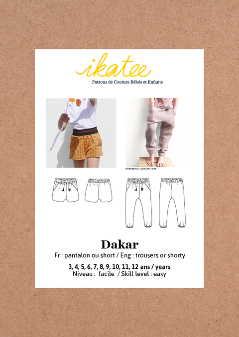 Dakar Pants or Shorts — 3–12Y
