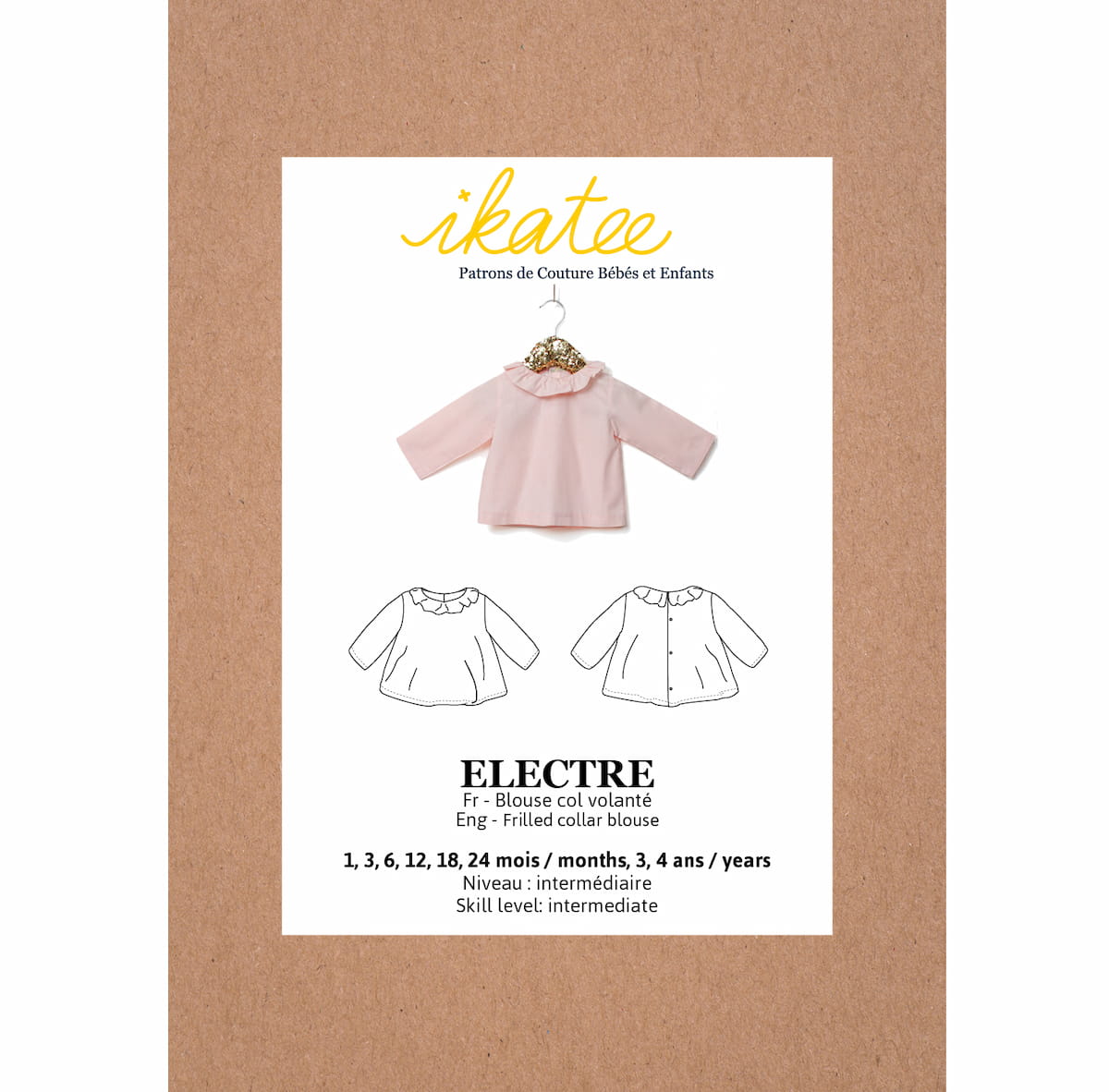 Electre Frilled Collar Blouse — 1M–4Y