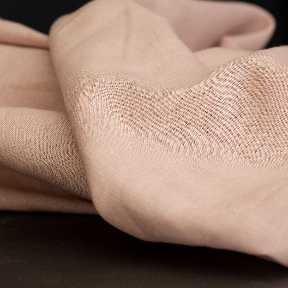 European Plain Dyed Linen Pink