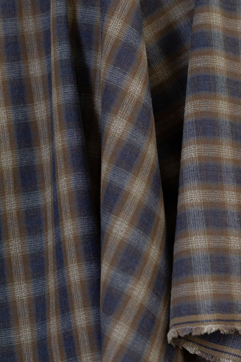 Yarn Dyed Check Blue/Brown