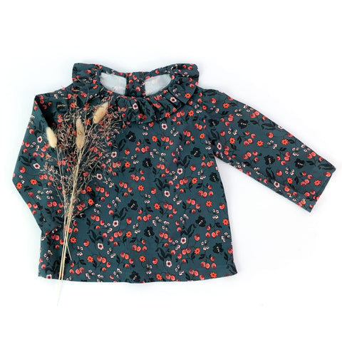 Electre Frilled Collar Blouse — 1M–4Y