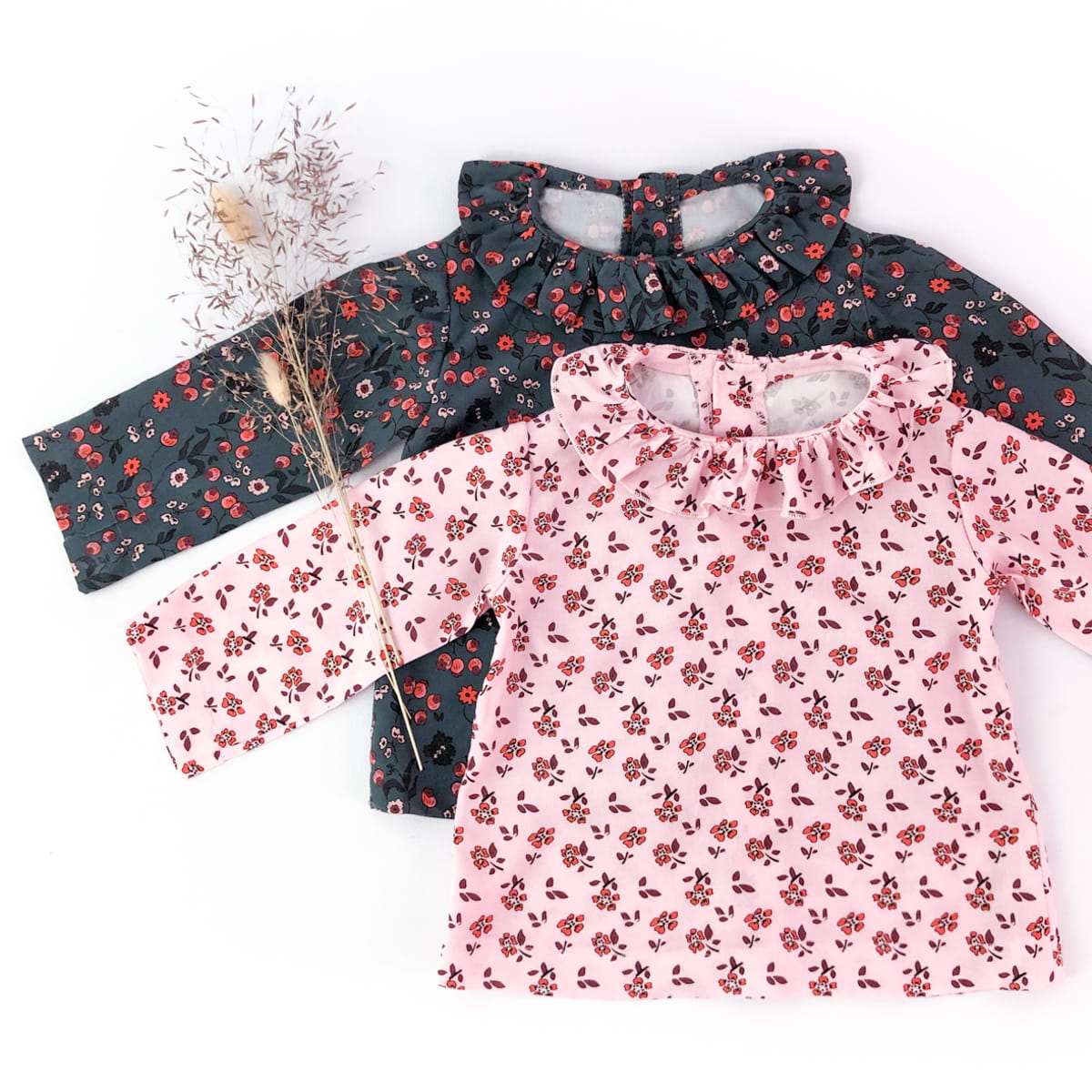 Electre Frilled Collar Blouse — 1M–4Y