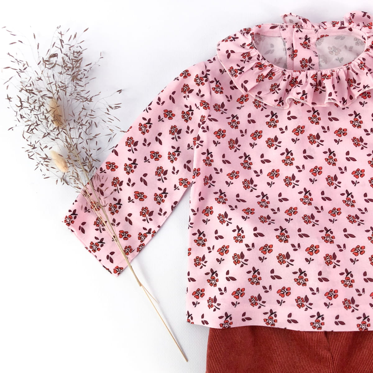 Electre Frilled Collar Blouse — 1M–4Y