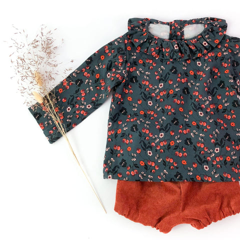 Electre Frilled Collar Blouse — 1M–4Y