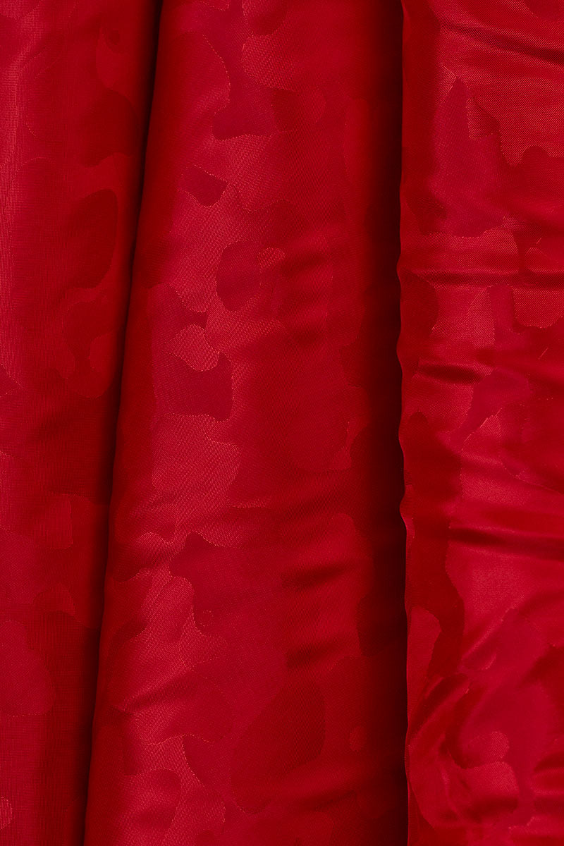 Italian Jacquard Lining Red