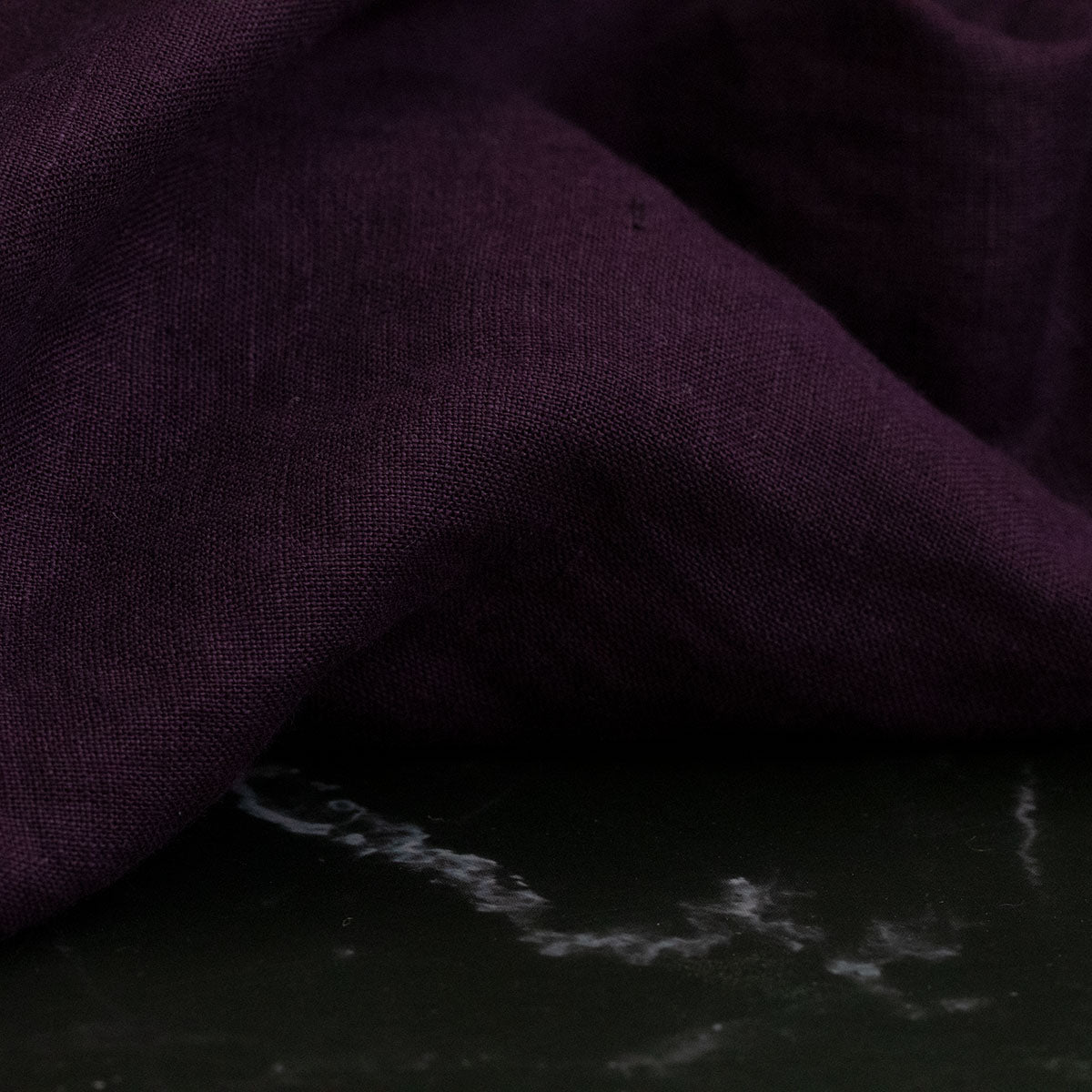 Lithuanian Plain Dyed Linen Washed Purple