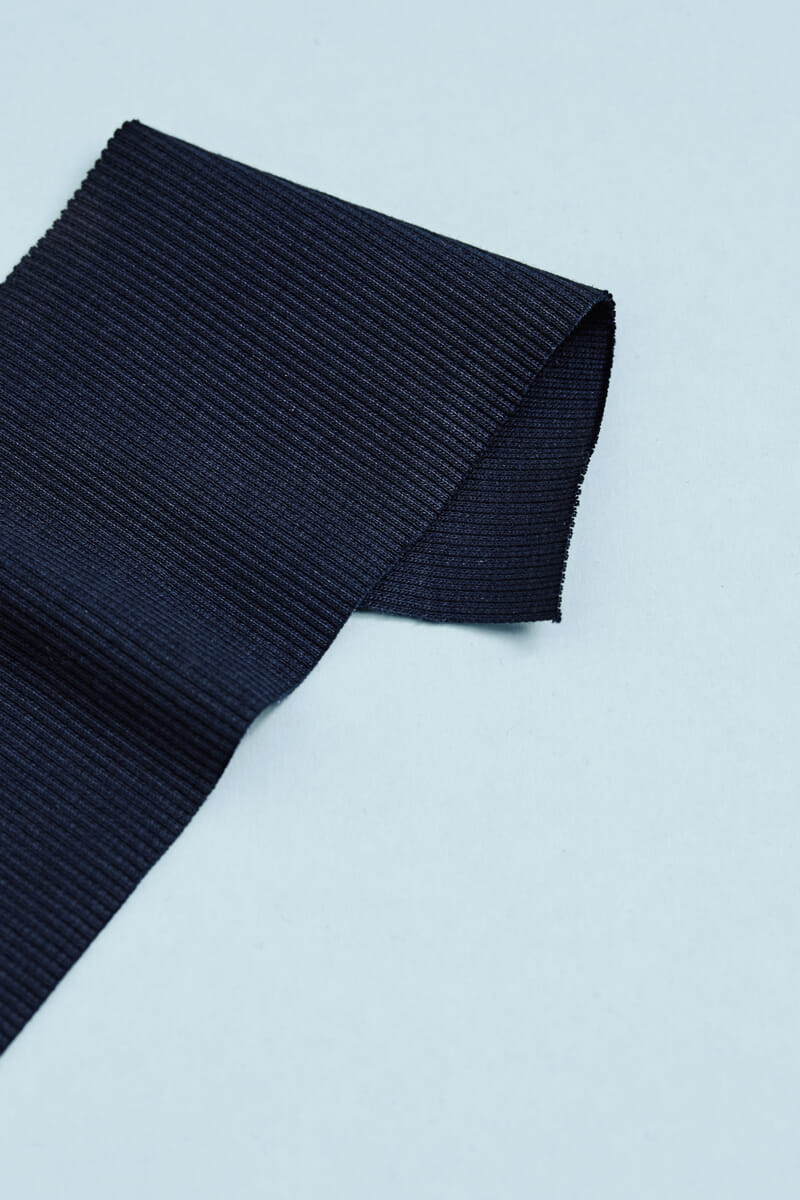 Organic 2x1 Rib Indigo Night