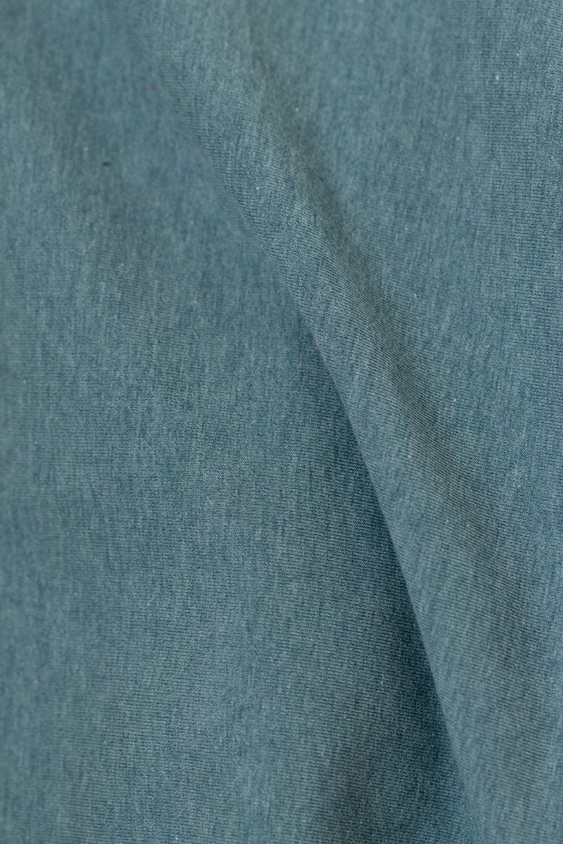 Vanessa Melange Cotton Jersey Blue Grey